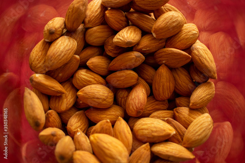 close up of almonds