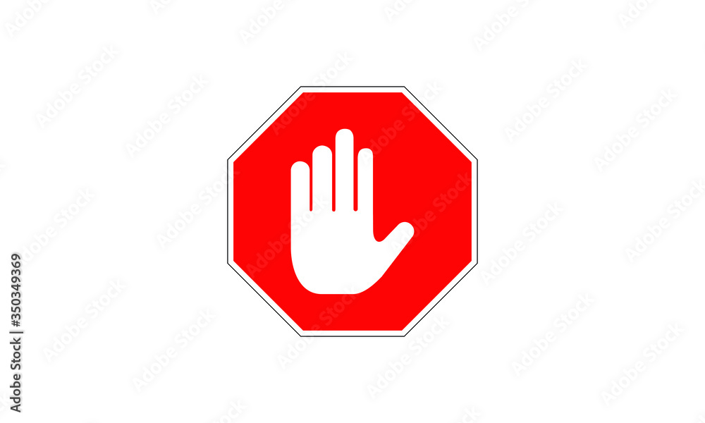 stop hand sign stop hand sign