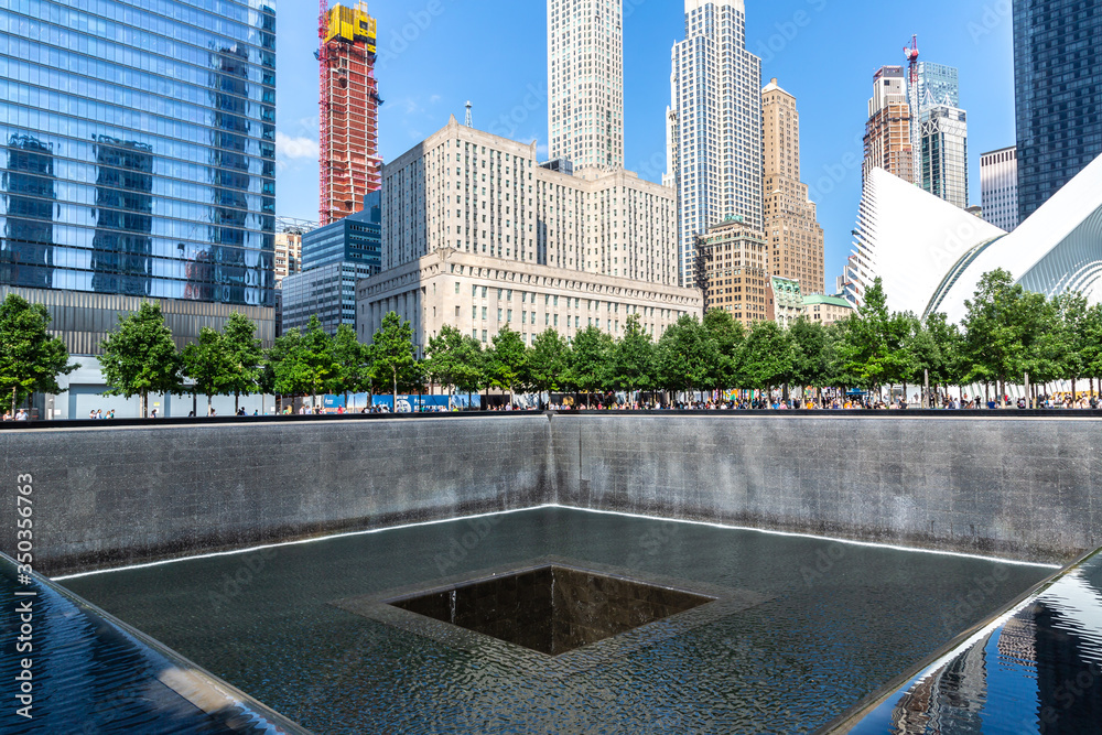 9/11 Memorial park in New York Stock Photo | Adobe Stock