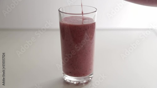 Smoothie preparation 4k video