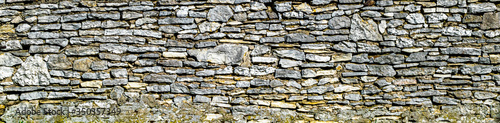 old wall made of limestone