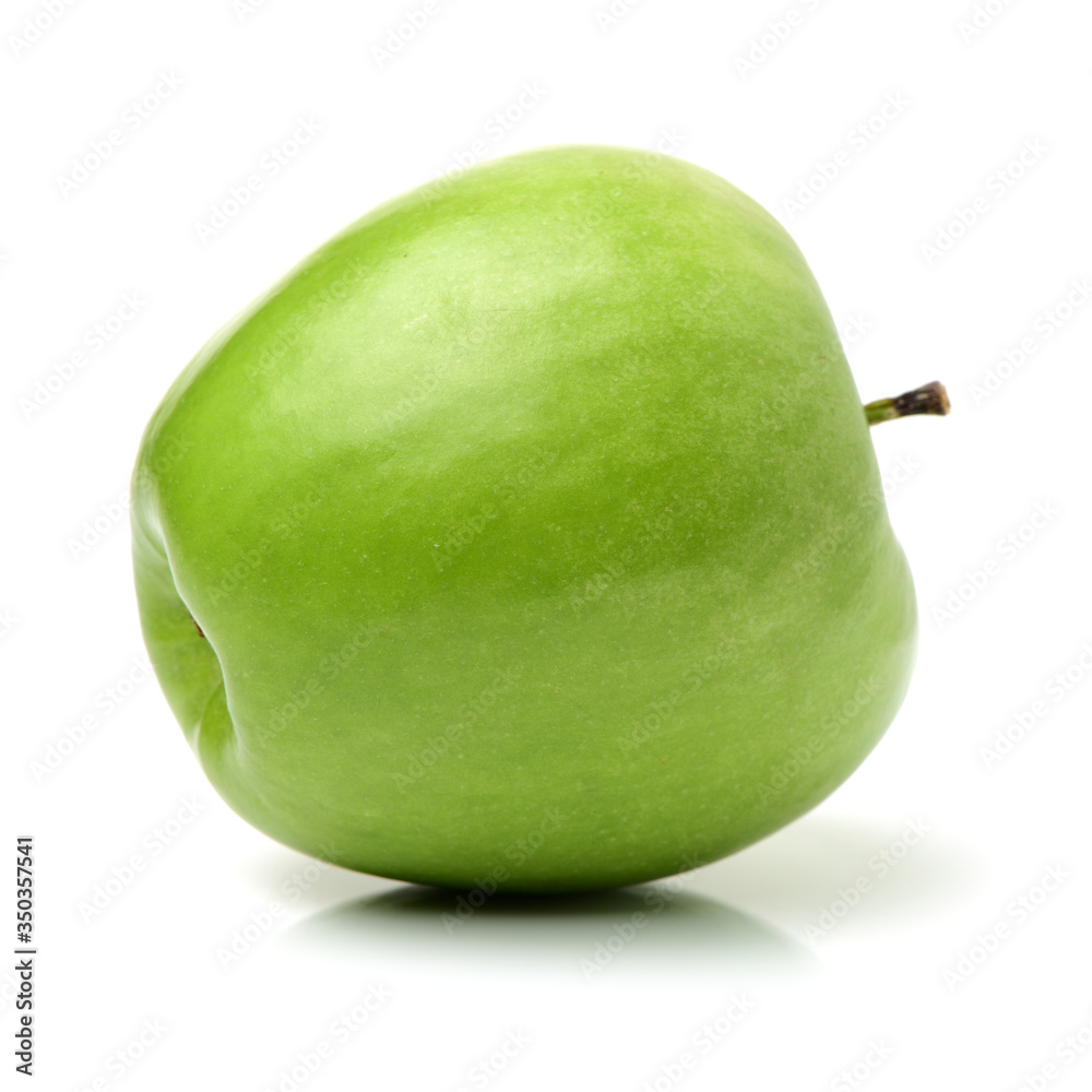 Green apple on white background Green apple on white background