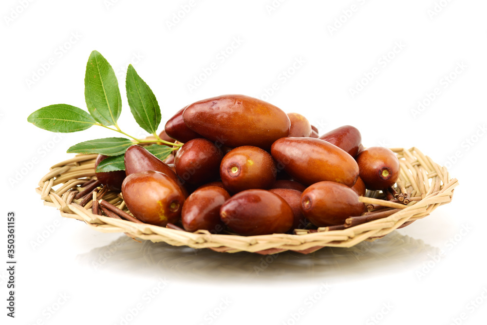 jujube or chinese date on white background jujube or chinese date on white background