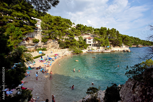 Fototapeta Naklejka Na Ścianę i Meble -  Croatia Brela Makarska reviera beach sea