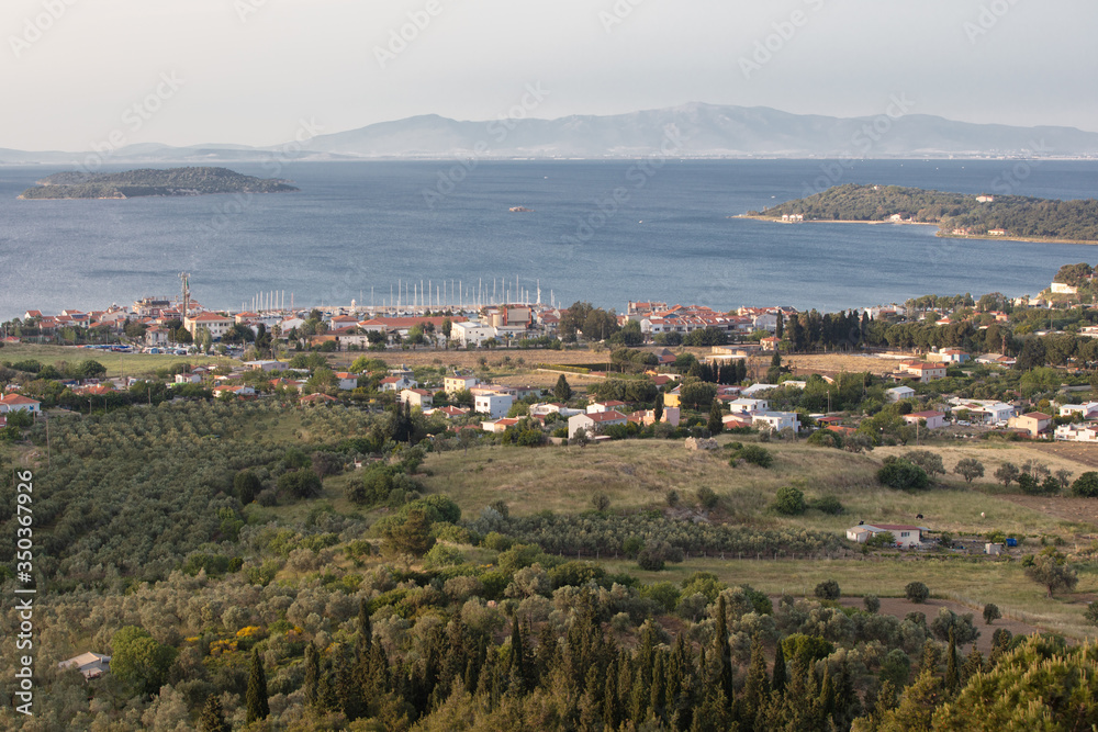 Karantina Island landscape in Izmir, Urla (Quarantine Island)