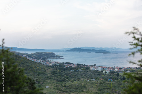 Fototapeta Naklejka Na Ścianę i Meble -  iskele-karantina/ Urla / Izmir / Turkey, MAY 11, 2020, Views from  small sea town