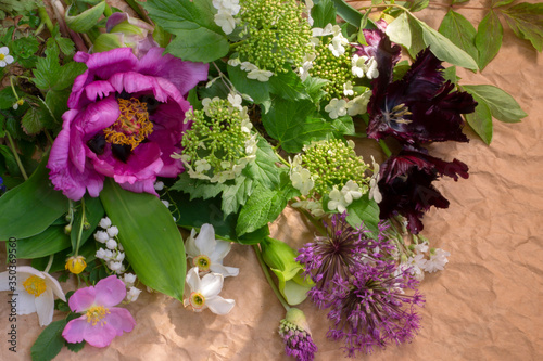 bouquet of spring flowers photo