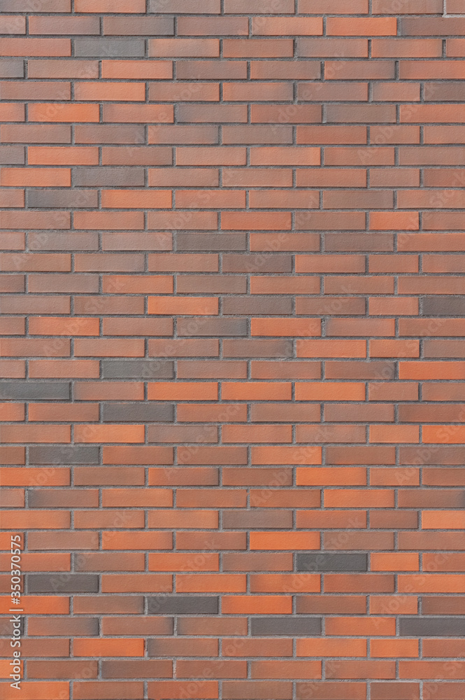 Obraz premium Brick wall. Orange brick. Horizontal placing.