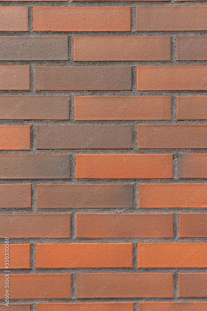 Obraz premium Brick wall. Orange brick. Horizontal placing.