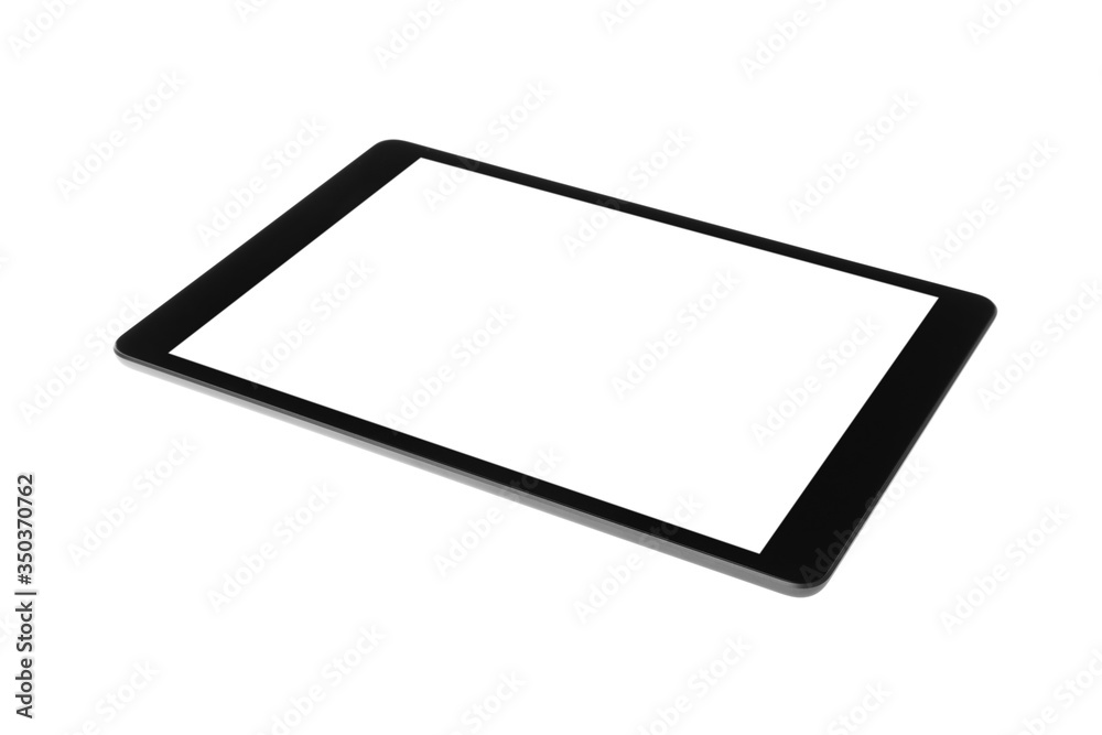 Tablet computer with blank screen isolated on white. Modern gadget Tablet computer with blank screen isolated on white. Modern gadget