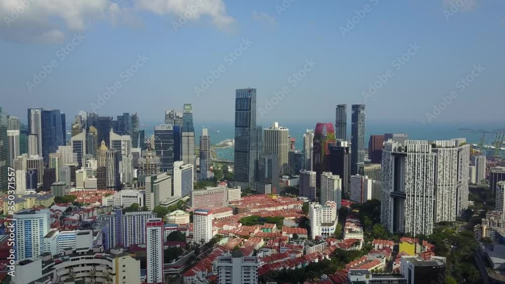 Singapore aerial view of buildings from drone 22 Singapore aerial view of buildings from drone 22