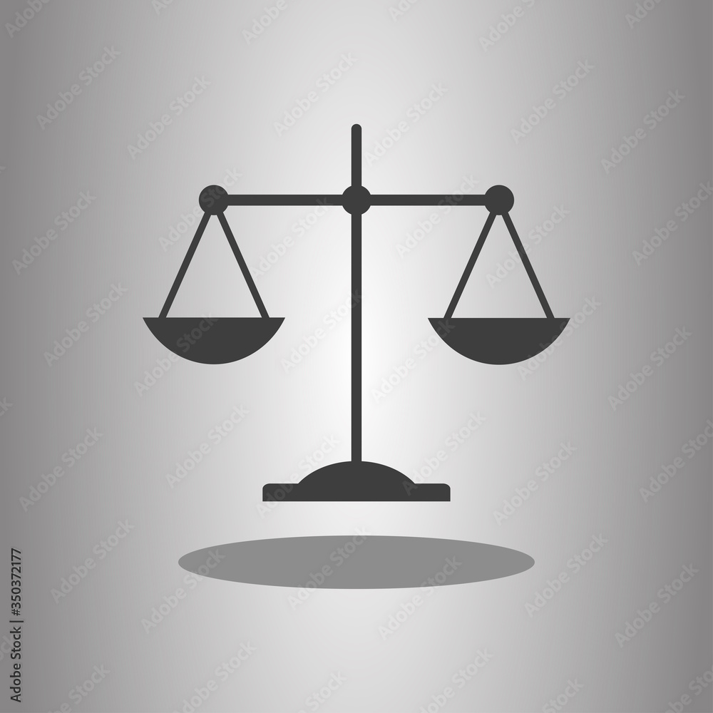 Libra simple icon vector with shadow. Flat desing Libra simple icon vector with shadow. Flat desing