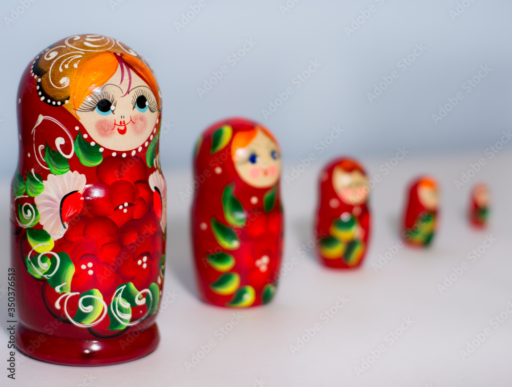 Russian doll matryoshka unusual angle