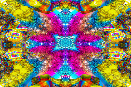 3D render. The embossed background texture, 3d illustration, volumetric drawing. Textures for the design. Three-dimensional texture. 3D Fractal shape.