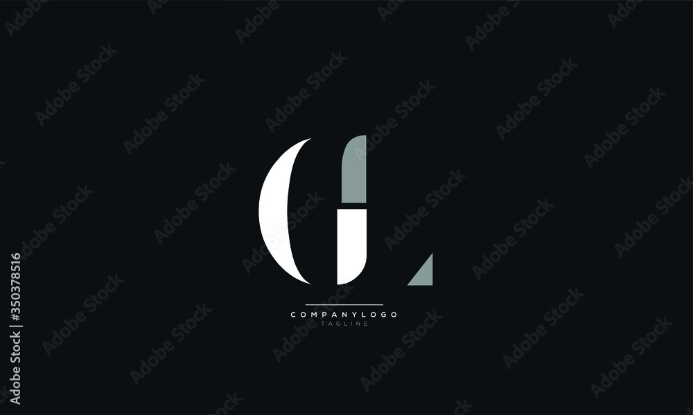GL Letter Logo Alphabet Design Icon Vector Symbol GL Letter Logo Alphabet Design Icon Vector Symbol