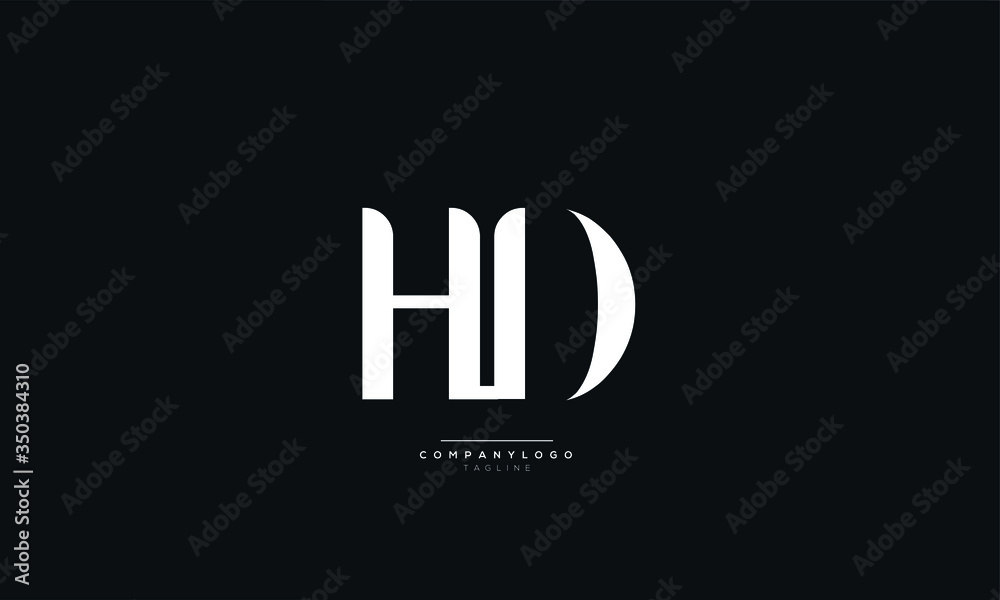 HD Letter Logo Alphabet Design Icon Vector Symbol HD Letter Logo Alphabet Design Icon Vector Symbol