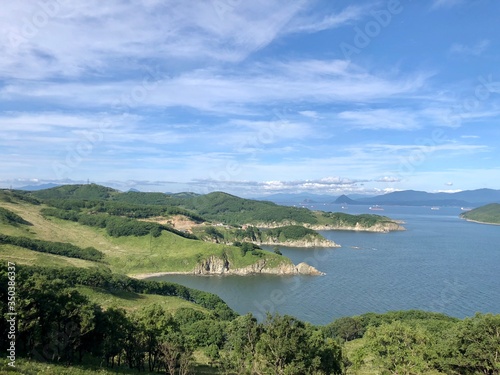 view of the sea coast panorama