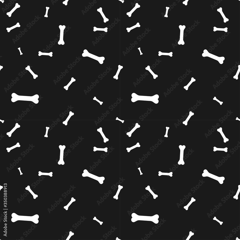 seamless pattern, bone for a dog seamless pattern, bone for a dog