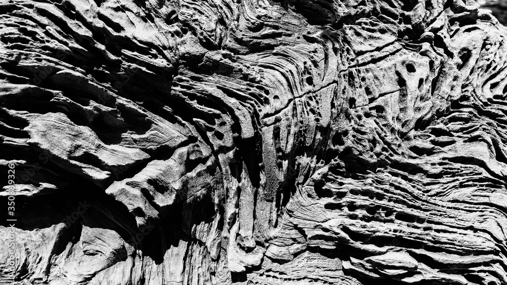 Clastic sedimentary rock texture .
