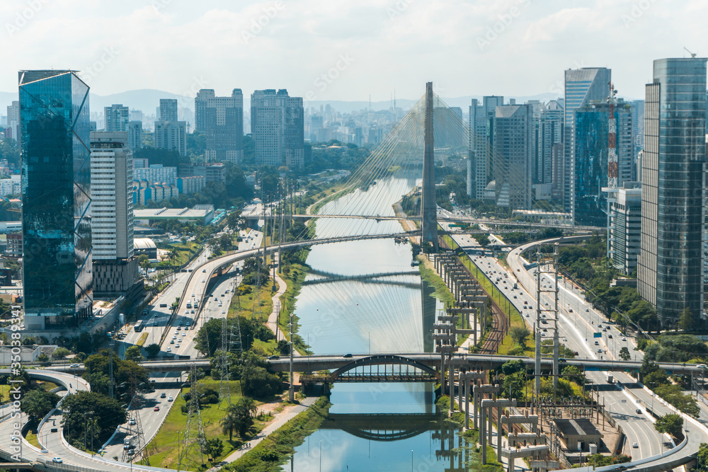 Sao Paulo at the morning - panoramic - view