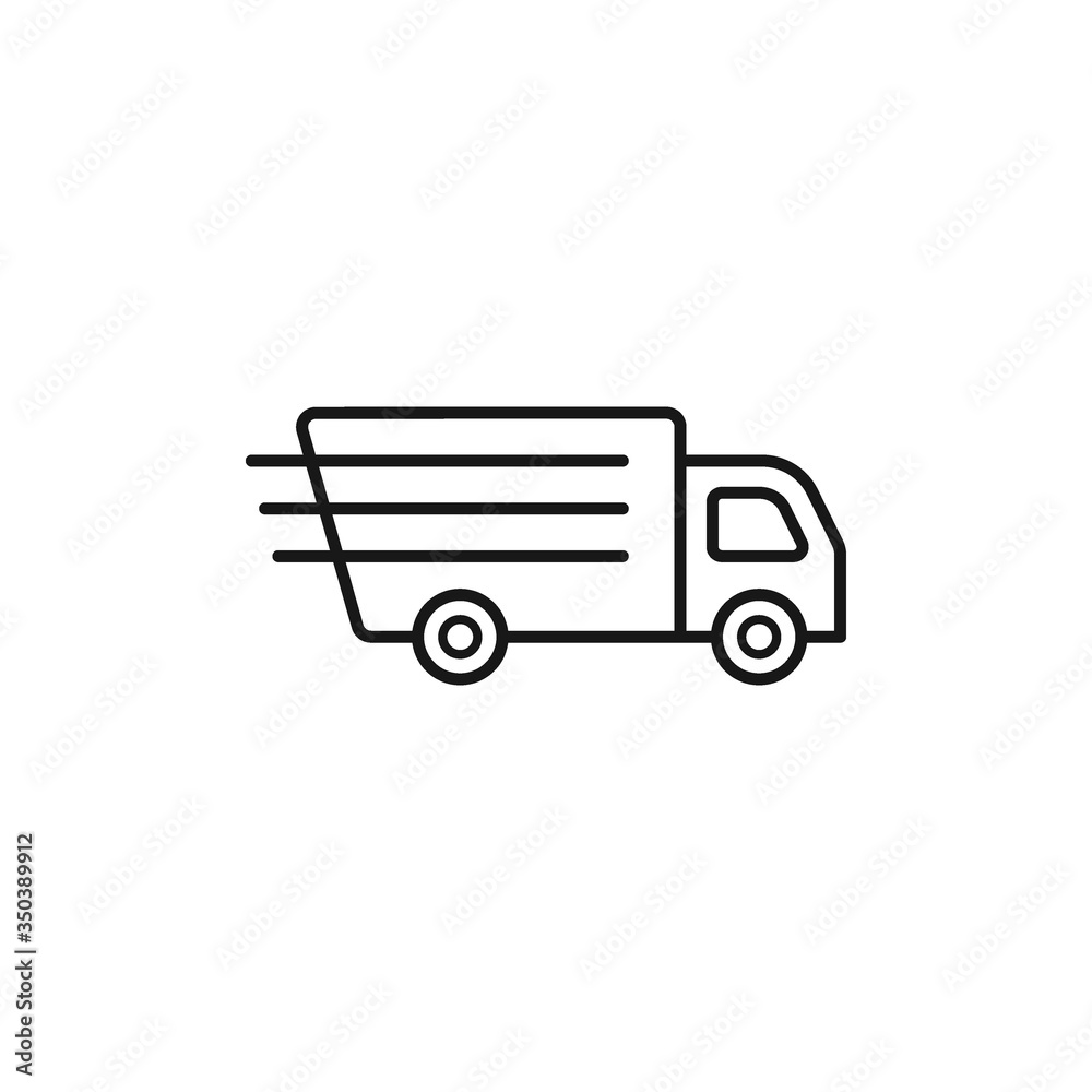 Truck icon vector design. delivery service symbol.