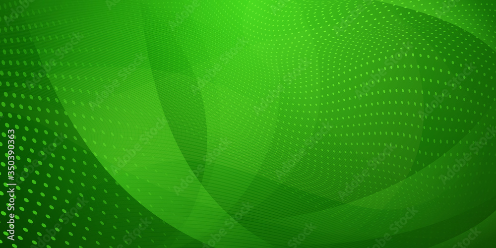Abstract background made of halftone dots and curved lines in green colors Abstract background made of halftone dots and curved lines in green colors