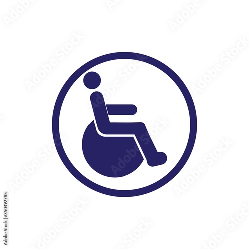 people with disability illustration vector design