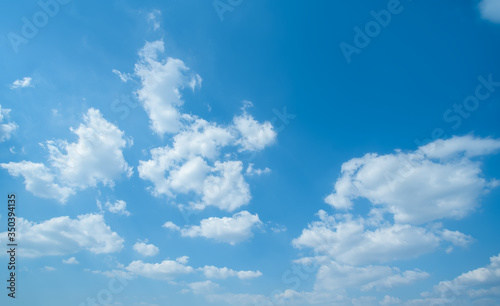 Blue sky  white clouds and sky landscape..
