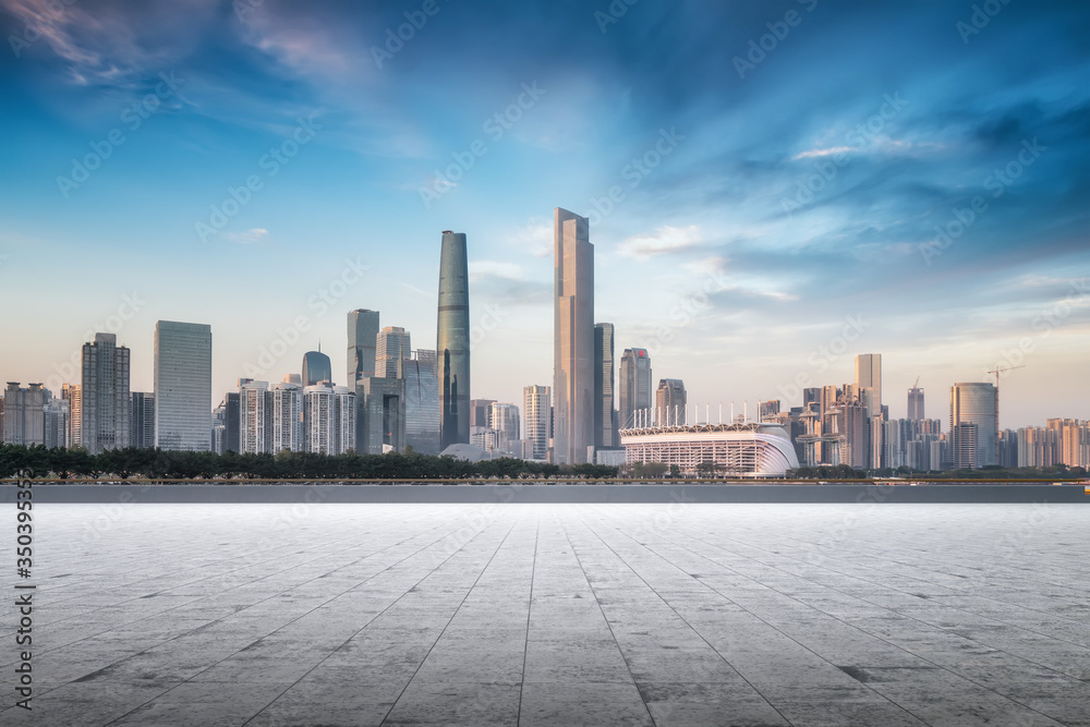 Skyline of modern urban architecture in China..