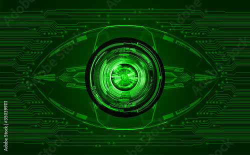 green eye cyber circuit future technology concept background
