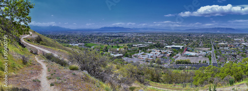 Provo Landscape and Utah Lake views from the Bonneville Shoreline Trail (BST) and the Y trail, which follows the eastern shoreline of ancient Lake Bonneville, now the Great Salt Lake, along the Wasatc