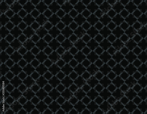 Geometric dark diamond and squares set collage with black at background. Based in ancient patterns art