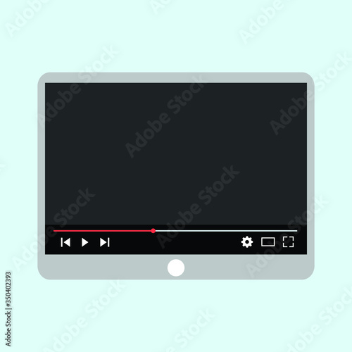 tablet pc with black screen