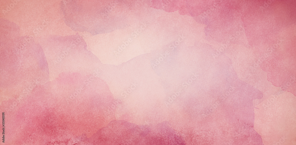 pink watercolor background texture, vintage paper with soft old marbled grunge border illustration with cloudy peach center