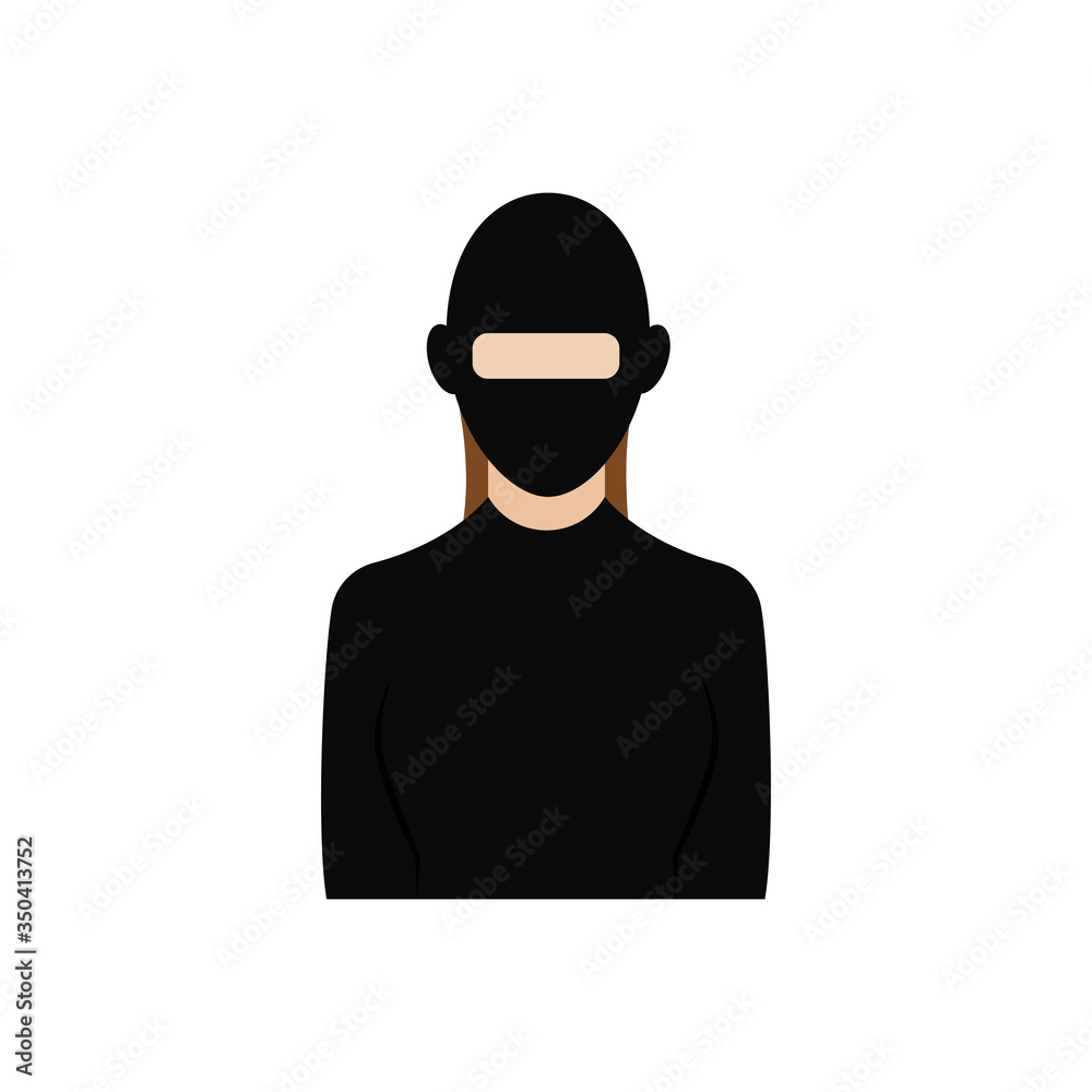 Isolated thief icon Isolated thief icon