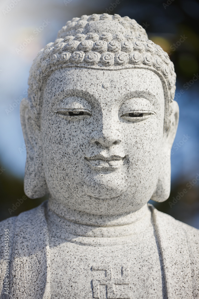 Close-up picture of a Buddha statue