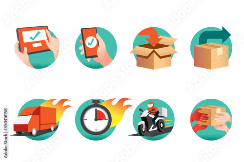 Online shopping service through the application and can check the delivery quickly.