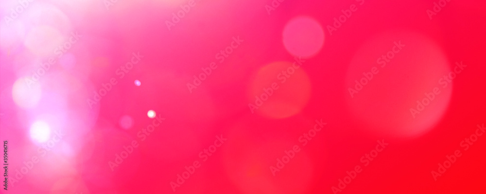 abstract pink and red background with bokeh lights and sunlight, panoramic background abstract pink and red background with bokeh lights and sunlight, panoramic background