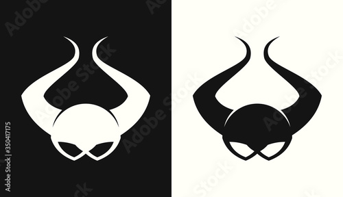 Jester or clown mask symbol vector icon