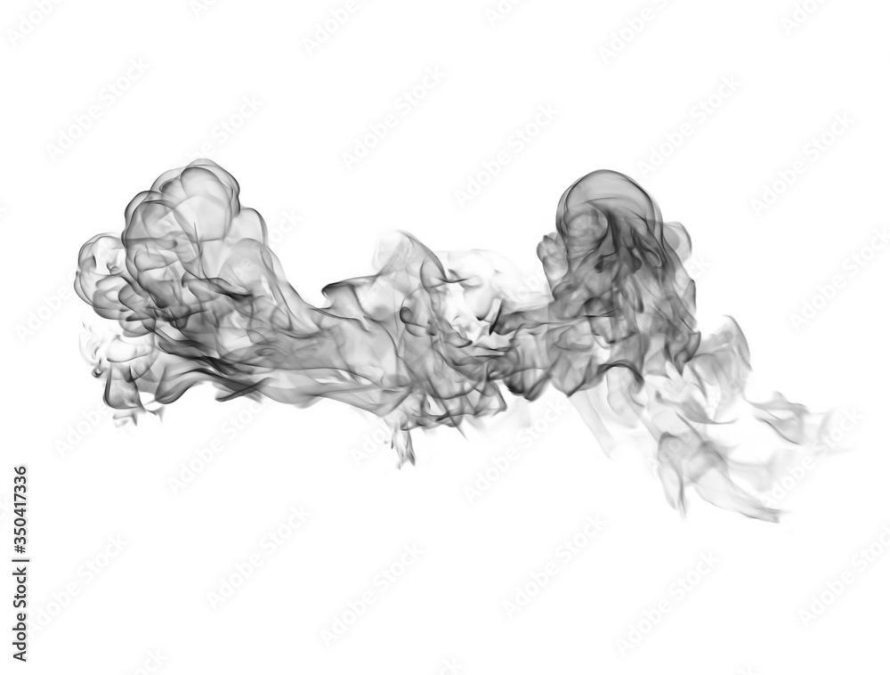 Smoke on a white background Smoke on a white background