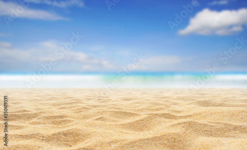 sand beach and blue sky © BUDDEE