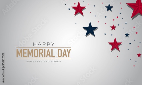Memorial Day Background. Remember and Honor.