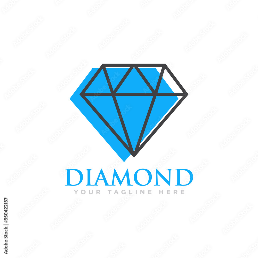 Diamond Logo Design Vector Illustration Diamond Logo Design Vector Illustration