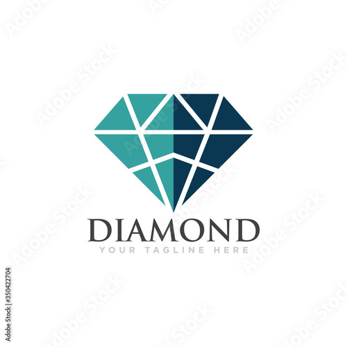 Diamond Logo Design Vector Illustration