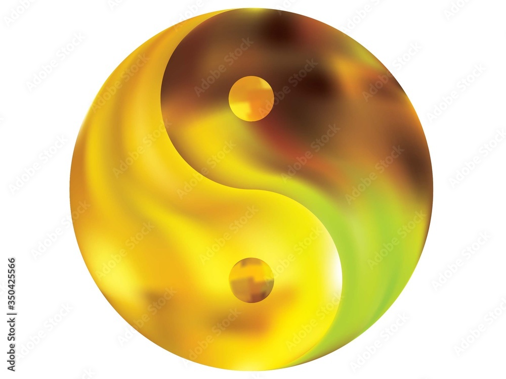 Blurred background in the form of yin yang. Blurred background in the form of yin yang.