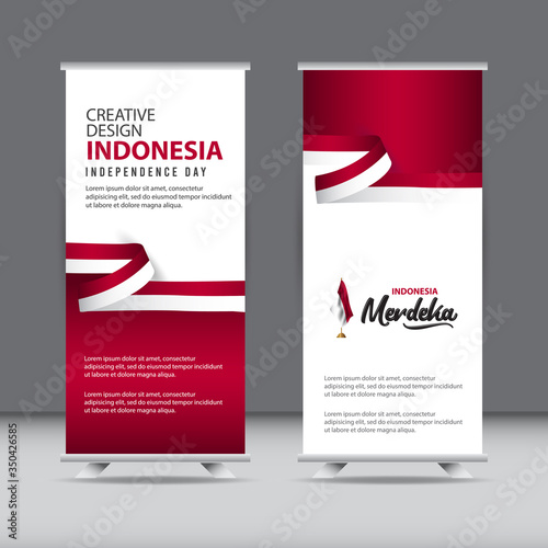 Happy Indonesia Independence Day Celebration Creative Market Vector Template Design Illustration