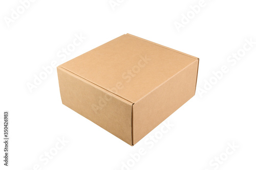 Cardboard box isolated on white background © siam4510