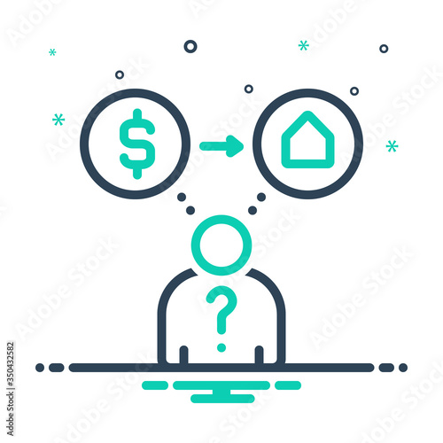 Mix icon for though