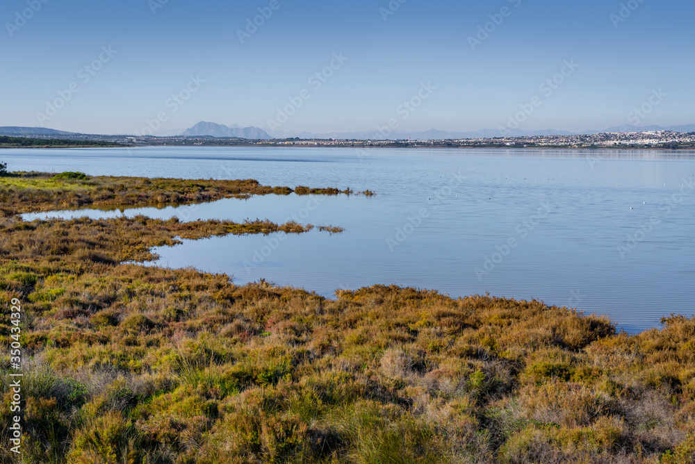 La Mata Lake Nature Reserve near Torrevieja. Alicante province. Spain