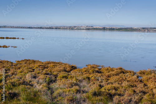 La Mata Lake Nature Reserve near Torrevieja. Alicante province. Spain